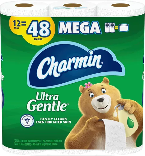 Vista 12 de Charmin Papel higiénico ultra suave, 9 megarrollos, 231 hojas por rollo