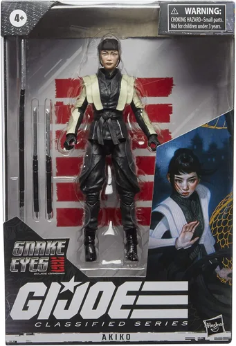 Vista 2 de G.I. Joe Serie clasificada Snake Eyes: G.I. Joe Origins Akiko Figura de acción coleccionable 18, juguete de escala premium de 6 pulgadas con paquete