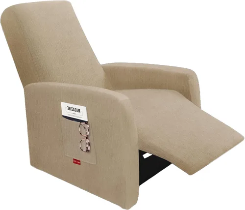 Vista 26 de 3 fundas elásticas para sillas reclinables, fundas de tela de felpa y protectores duraderos de muebles para niños y mascotas (1 plaza, negro)