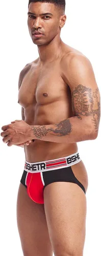 Vista 6 de BSHETR Athletic Supporter Jockstrap - Ropa interior ultrasuave, transpirable y elegante para hombres