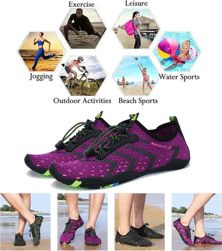 Vista 6 de Mens Womens Water Shoes Aqua Shoes Swim Shoes Beach Sports Quick Dry Barefoot for Boating Fishing Diving Surfing