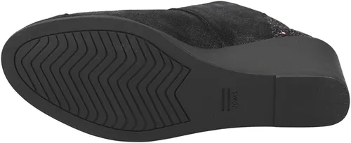 Vista 5 de TOMS Womens Hyde Round Toe Casual Boots Ankle Mid Heel 2-3" - Black