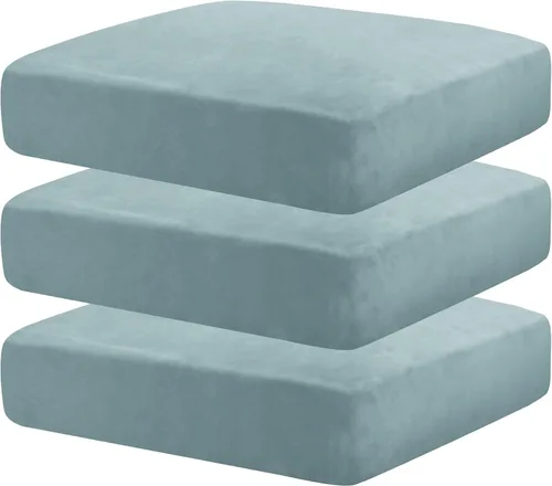 Vista 26 de MAXIJIN Fundas de cojín elásticas de terciopelo para sofá, funda de cojín suave de repuesto para sofá de dos plazas, protector de asiento