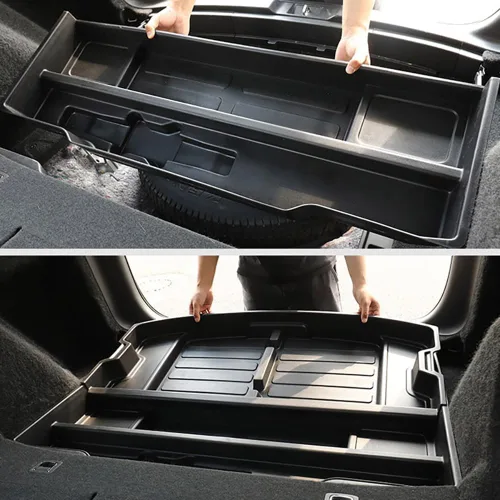Vista 8 de Caja de almacenamiento oculta para maletero Honda CR-V 2017-2022, organizador específico de inserción de carga en escotilla trasera CRV, espacio