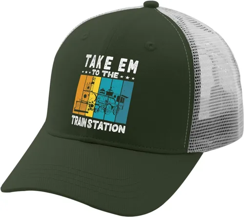 Vista 2 de devor Baseball Cap Take Him to The Train Station Dad Hats, Funny Dad Hat for Men