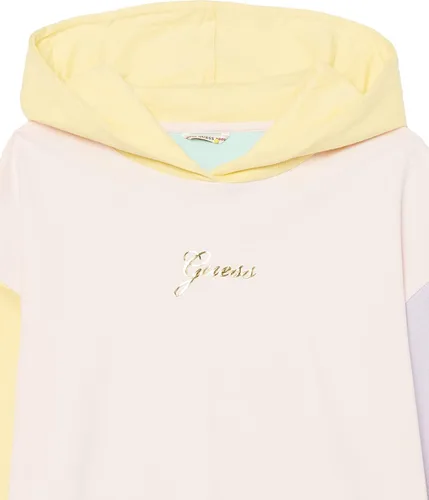 Vista 3 de GUESS Sudadera con capucha de felpa francesa de manga larga para niña