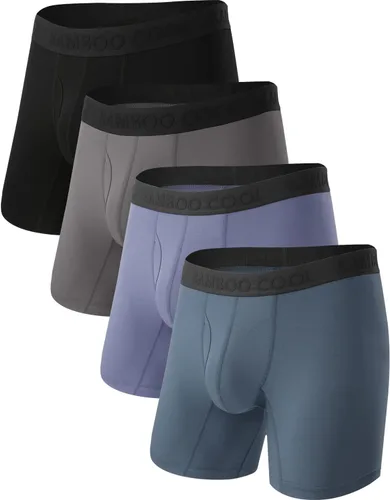 Vista 8 de BAMBOO COOL Men's Cooling Underwear Ultra Soft Breathable Boxer Briefs Pack