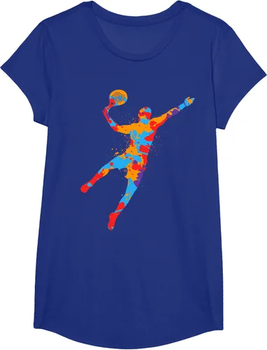 Vista 19 de Playera de Padel Playera Colorida Plataforma Tenis Paddleball Niños Camiseta de Padel