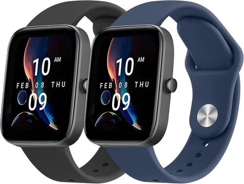 Vista 10 de Paquete de 2 correas para Amazfit Bip 3 / Bip 3 Pro / Bip U Pro / Bip / Bip Lite / Bip S lite / Bip S lite / Bip U, Amazfit Active 2, correa