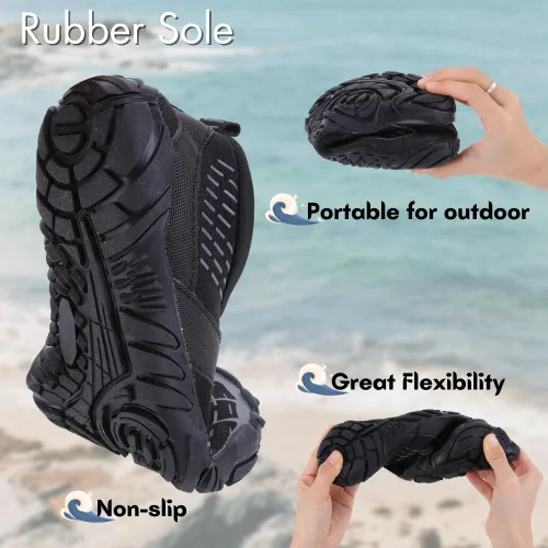 Vista 4 de HiGropcore Lorax Pro - Zapatos de agua para hombre y mujer, zapatos de agua descalzos con puntera ancha, sin cordones, cómodos zapatos acuáticos
