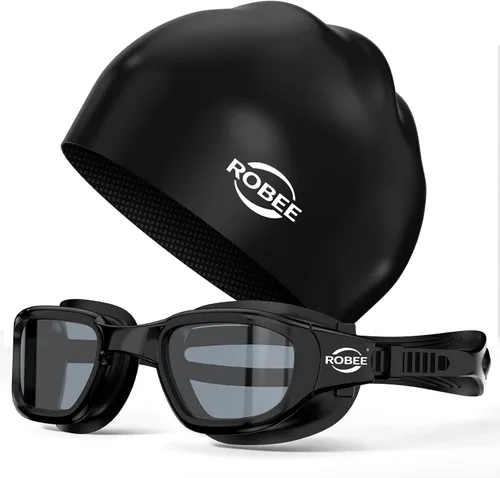 Vista 18 de Robee Gafas de natación, gafas de natación polarizadas para adultos, para hombres, mujeres y jóvenes, gafas de piscina de agua