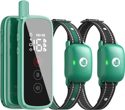 Vista 11 de Collar de choque para perro, collar de entrenamiento para perros con control remoto, recargable Dog Electronic Shock Collar With Remote for Small