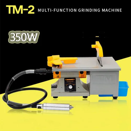 Vista 3 de 110 V joyería de pulido de roca Buffer Banco Torno y pulidor Kits de máquina herramienta multifunción amoladora TM-2