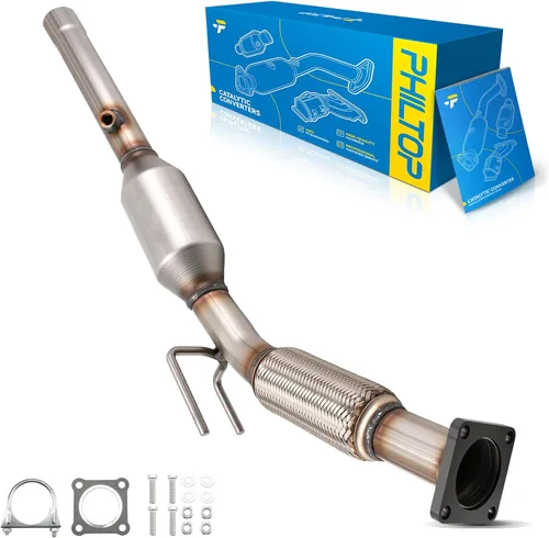 Vista 89 de PHILTOP Convertidor Catalítico de Ajuste Directo para Murano 2009 2010 2011 2012 2013 2014 3.5L, Cáscara de Acero Inoxidable Aluminio 203-1010