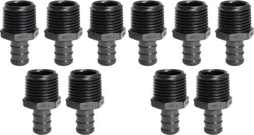 Vista 5 de XFITTING 1/2 in Pex x 1/2 in Macho NPT Adaptador, Paquete de 5 unidades, Aleación de Polietileno
