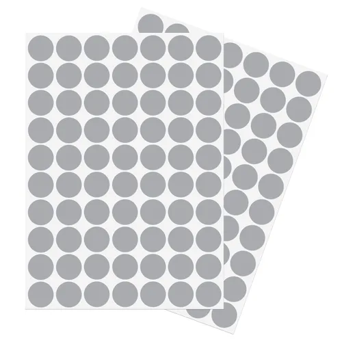 Vista 17 de uxcell 1 Hoja/140 Piezas de Pegatinas para Cubrir Agujeros de Tornillo, 12 mm de Diámetro, PVC Autoadhesivas, Tapas a Prueba de Polvo para Muebles