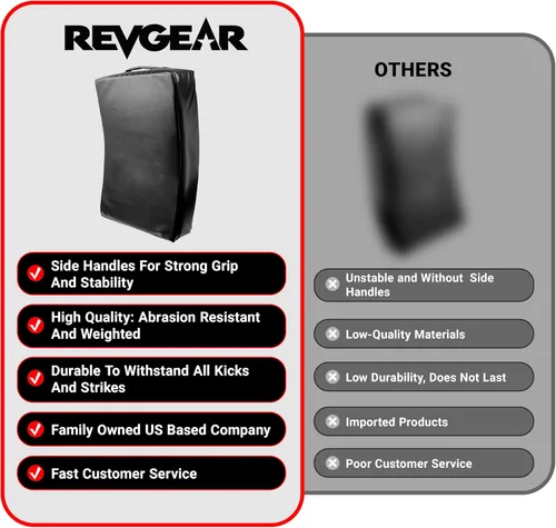 Vista 6 de Revgear Kick Pad Shield, Body Shield for Martial Arts, Muay Thai, MMA, Karate, Kickboxing, Blocking, Kickguard, Self-Defense - Multi-Discipline Use