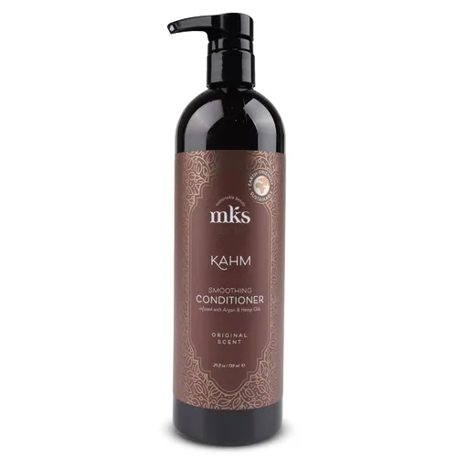 Vista 9 de Earthly Body MKS eco Kahm acondicionador suavizante, aroma original, desenreda, hidrata y repara el cabello, con aceite de argán marroquí, aceite