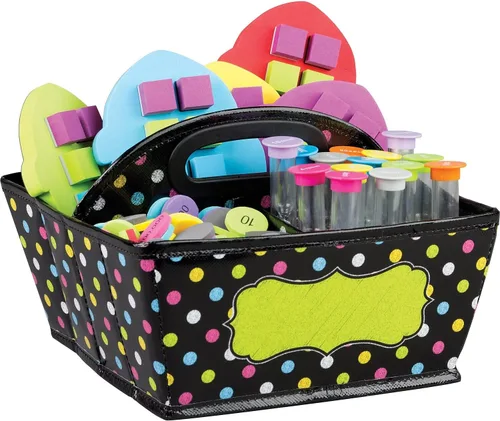 Vista 4 de Chalkboard Brights - Cubo de almacenamiento pequeño, multicolor