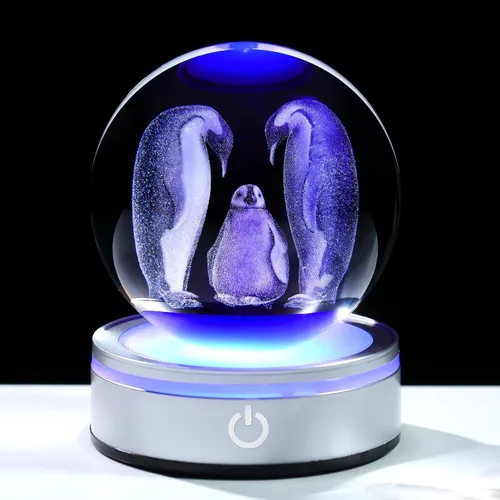 Vista 11 de Arikyrist Bola de cristal 3D de 8 cm de nubes y lluvias, regalo para mujeres y hombres, bola decorativa de cristal K9 con figura grabada de nubes