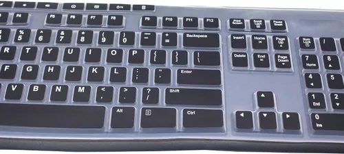 Vista 3 de Funda de teclado ultradelgada de silicona para PC de escritorio compatible con teclado inalámbrico Logitech MK295 MK275 MK270, teclado Logitech K200
