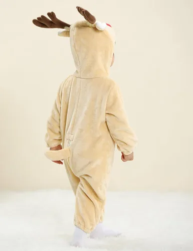 Vista 5 de Disfraz unisex de franela para bebés y niños pequeños