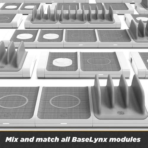Vista 5 de Scosche BLMD BaseLynx Vert - Estación de carga modular para dispositivos PD 3.0, USB-C y USB-A, color blanco