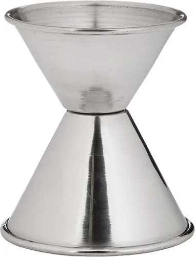 Vista 3 de Winco - Jigger de acero inoxidable de 1/2 oz y 1 oz