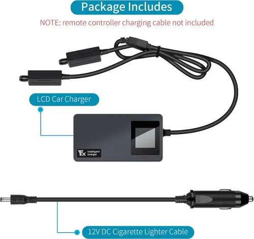 Vista 5 de Hanatora Cargador de batería LCD para DJI Mavic 3/Classic/Pro/Cine/Enterprise Drone, carga de 12 V (1 USB + 2 baterías) Accesorios de concentrador
