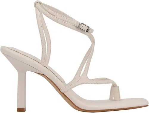 Vista 2 de GUESS Tacones tipo tanga de piel sintética Leeba para mujer, Blanco