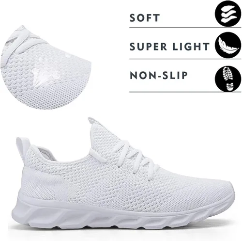 Vista 2 de Damyuan - Tenis para mujer informales, con cordones, ligeros, para caminar o correr
