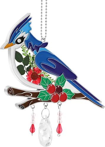 Vista 13 de KY&BOSAM Regalos para la abuela Colibrí de cristal para colgar en la Verde-te amo abuela