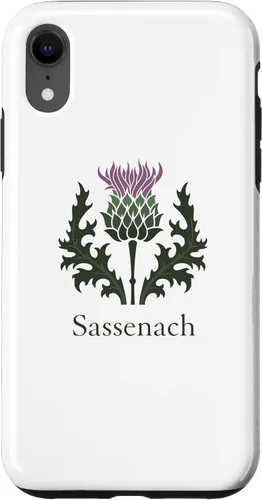 Vista 8 de Carcasa para iPhone 15 Sassenach con diseño de cardo escocés