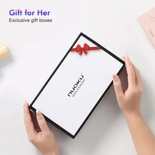 Vista 8 de nuoku Bolso bandolera para mujer - Pequeña cartera RFID y bolsa para teléfono celular