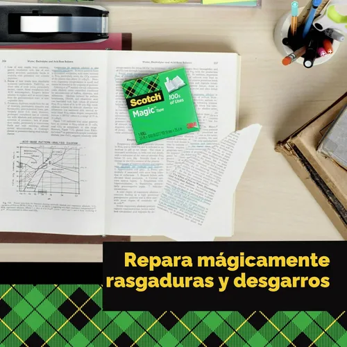 Vista 7 de Cinta adhesiva mágica Scotch 0.75 x 1000 pulgadas, Mate Transparente
