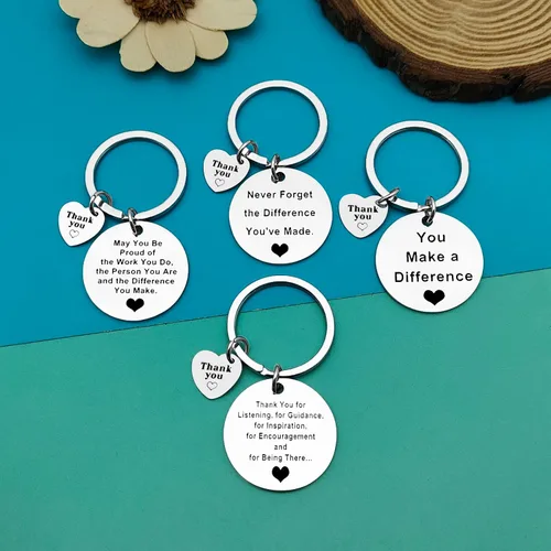 Vista 4 de 24 piezas de regalos de agradecimiento, llavero de agradecimiento para mentor jefe, regalo de despedida, regalo de jubilación para entrenador