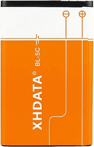 Vista 2 de XHDATA BL-5C Batería 3.7V 1000mAh Batería recargable de gran capacidad para radio para el hogar con protección actual 2 piezas (naranja)