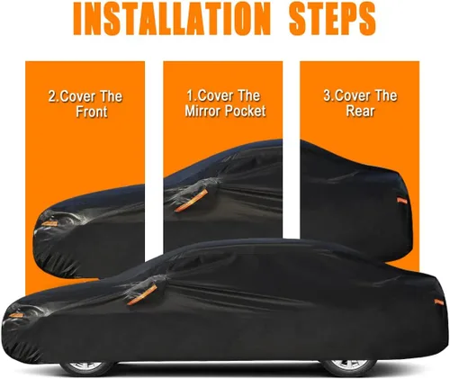 Vista 6 de GUNHYI - Funda para automóvil SUV de 7 capas, ajuste personalizado para BMW X1 (2010-2025), impermeable para todo tipo de clima, resistente