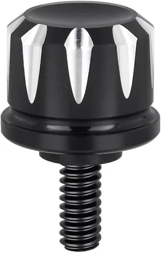 Vista 8 de Amazicha Perno de asiento de acero inoxidable con tapa de tornillo, kit negro compatible con Harley Davidson 1996-2025