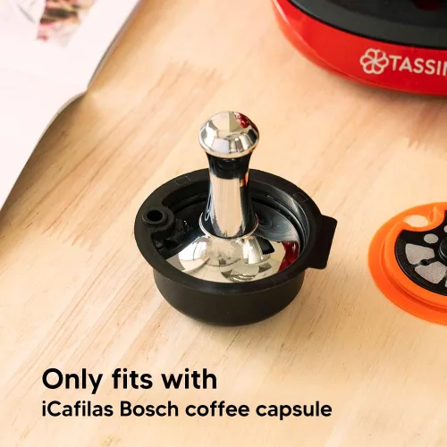 Vista 8 de Cápsulas de café reutilizables, filtro de café recargable compatible con máquinas Tassimo, cápsulas de café con tapas reutilizables