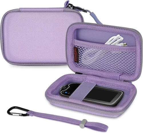 Vista 9 de Carcasa rígida para Freestyle Libre 3 2 / Libre Reader Estuche de transporte ligero a prueba de golpes para diabéticos con clip y asa (negro)