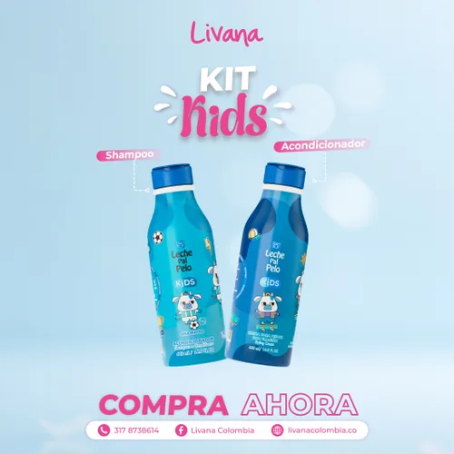Kit Combo Boys Leche pal Pelo de LIVANA COLOMBIA SAS