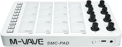 Vista 2 de M-VAVE PAD USB MIDI Pad Controller - Almohadilla compacta con almohadillas sensibles a la velocidad para DAW, programación de batería y producción