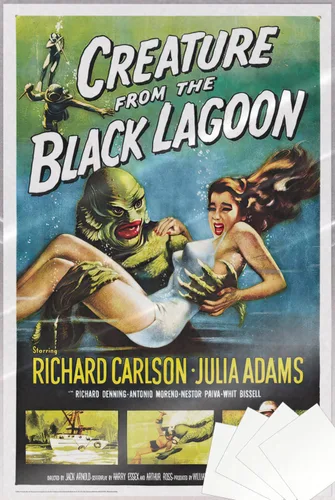 Vista 8 de Creature From The Black Lagoon - Movie Poster (Regular Style) (Size: 24" x 36") (Laminated Poster)