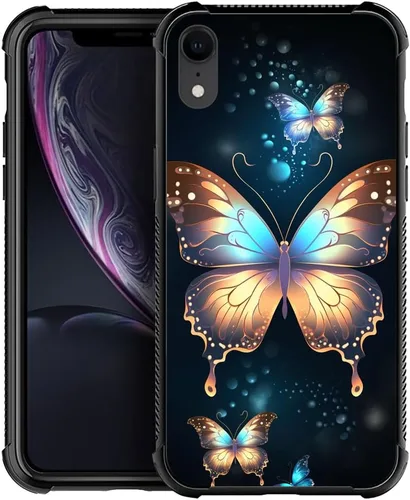 Vista 219 de Funda compatible con iPhone 8, a prueba de golpes, antiarañazos, bandera de ciervos de cola blanca de grano de madera estadounidense