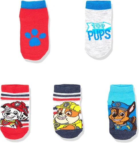 Vista 2 de Paquete de 5 calcetines cortos de Paw Patrol para niños