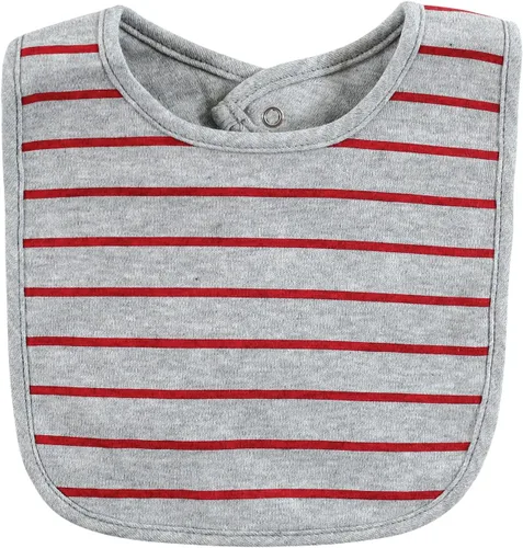 Vista 30 de Hudson Baby Conjunto de babero y calcetines unisex de algodón para bebé