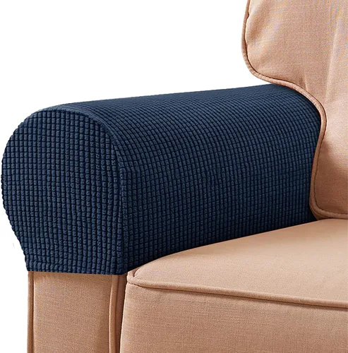 Vista 18 de Fundas de poliéster de alta elasticidad para reposabrazos de sofá, fundas impermeables para muebles, tela de elastano antimanchas, juego de 2