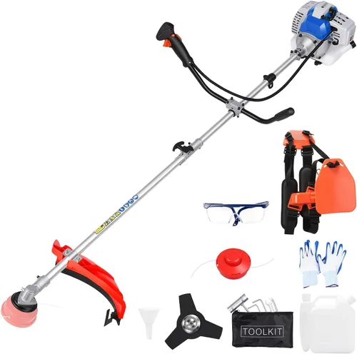 Vista 10 de 52cc Gas Weed Wacker, 2-in-1 String Trimmer & Brush Cutter