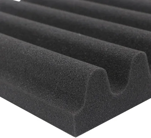 Vista 5 de Paquete de 12 paneles de espuma acústica de alta densidad a prueba de sonido, paneles de absorción ignífugos de 12 x 12 x 2 pulgadas